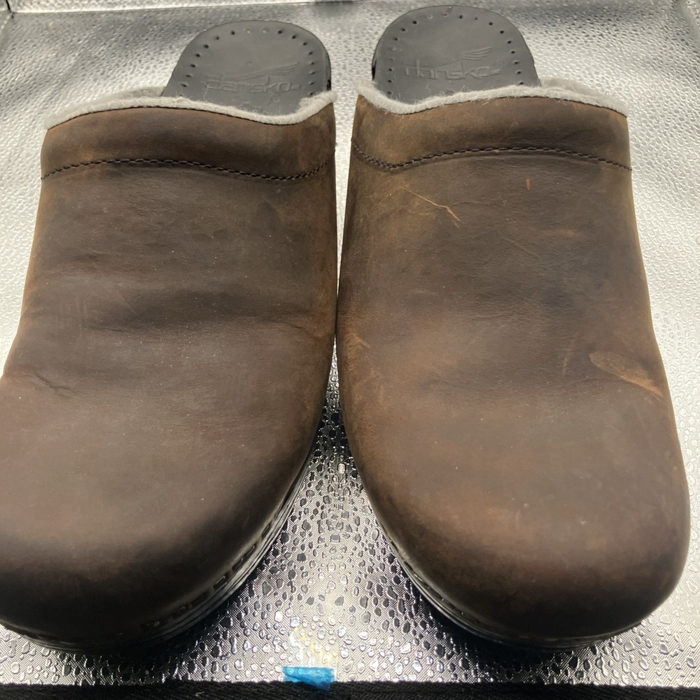 Dansko Mule Women Size 8-8.5 US 39EU Brown Slip On Clog Shoes